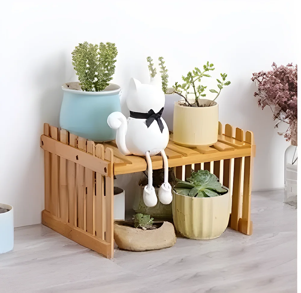 Wood Pallet Planter Shelf - Home & Kitchen by Upcycle Furnishing India