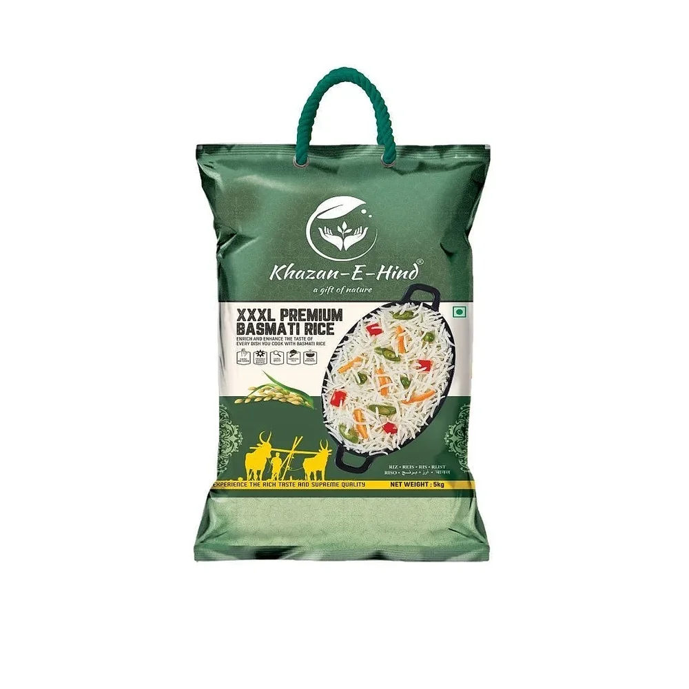Khazan-E-Hind Xxxl Premium Basmati Rice 5KG - Food & Agriculture by Tradecart Overseas Pvt. Ltd.