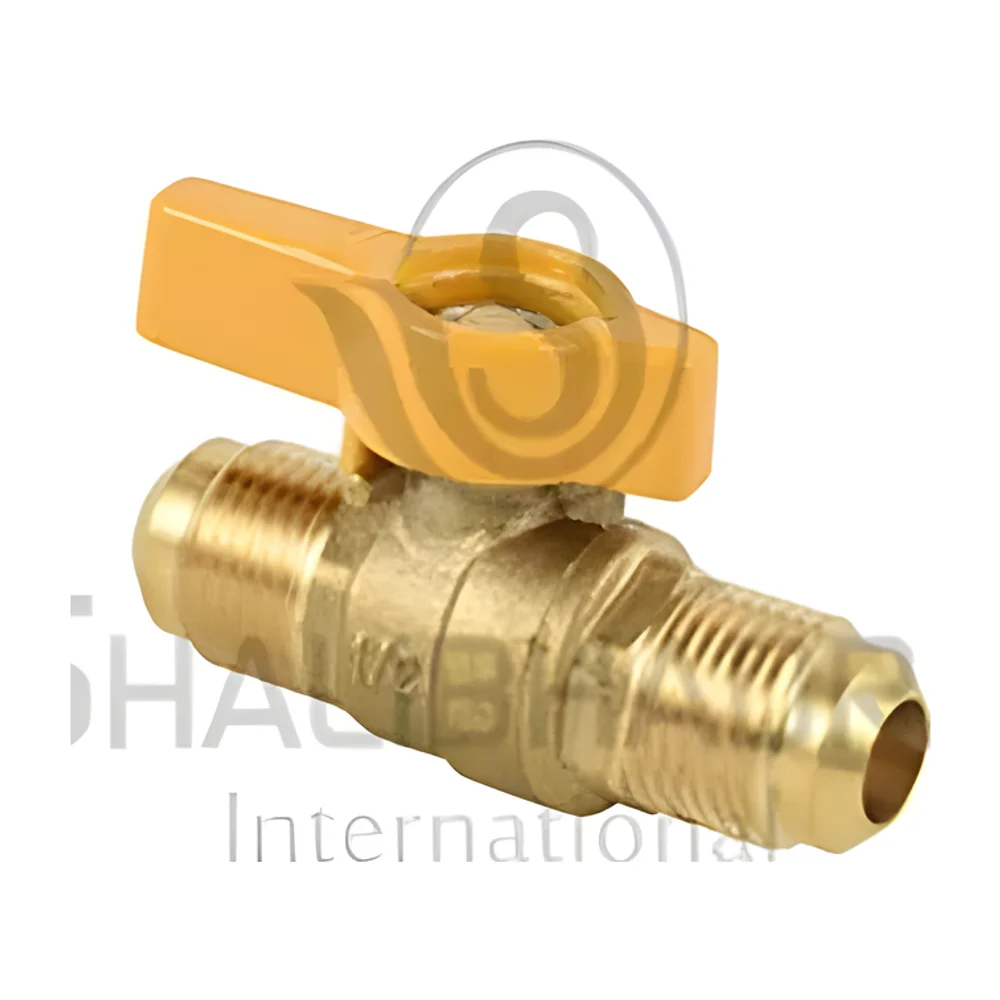Brass Flare Ball Valve 1/4"x1/4" - Industrial Supplies & Tools by JD Tech Industries
