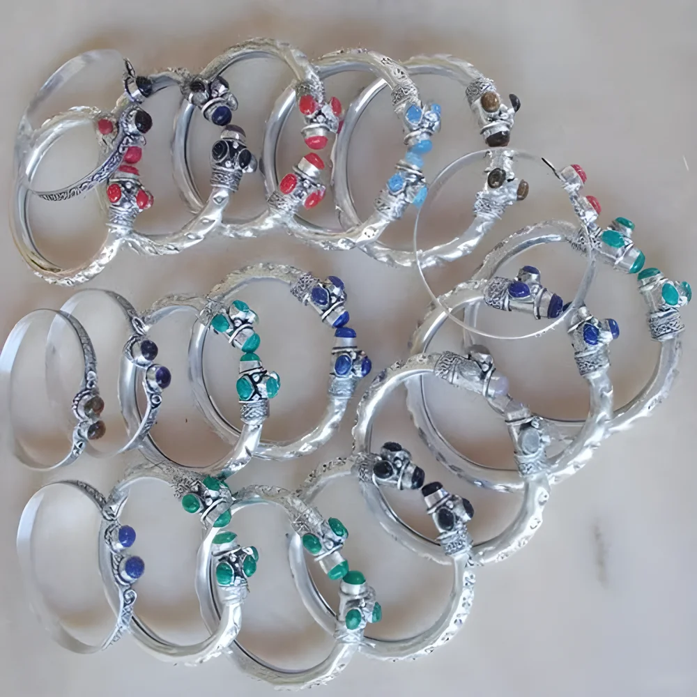 Imitation Silver Bracelets - Gems & Jewelry by Jaya Jems Impex