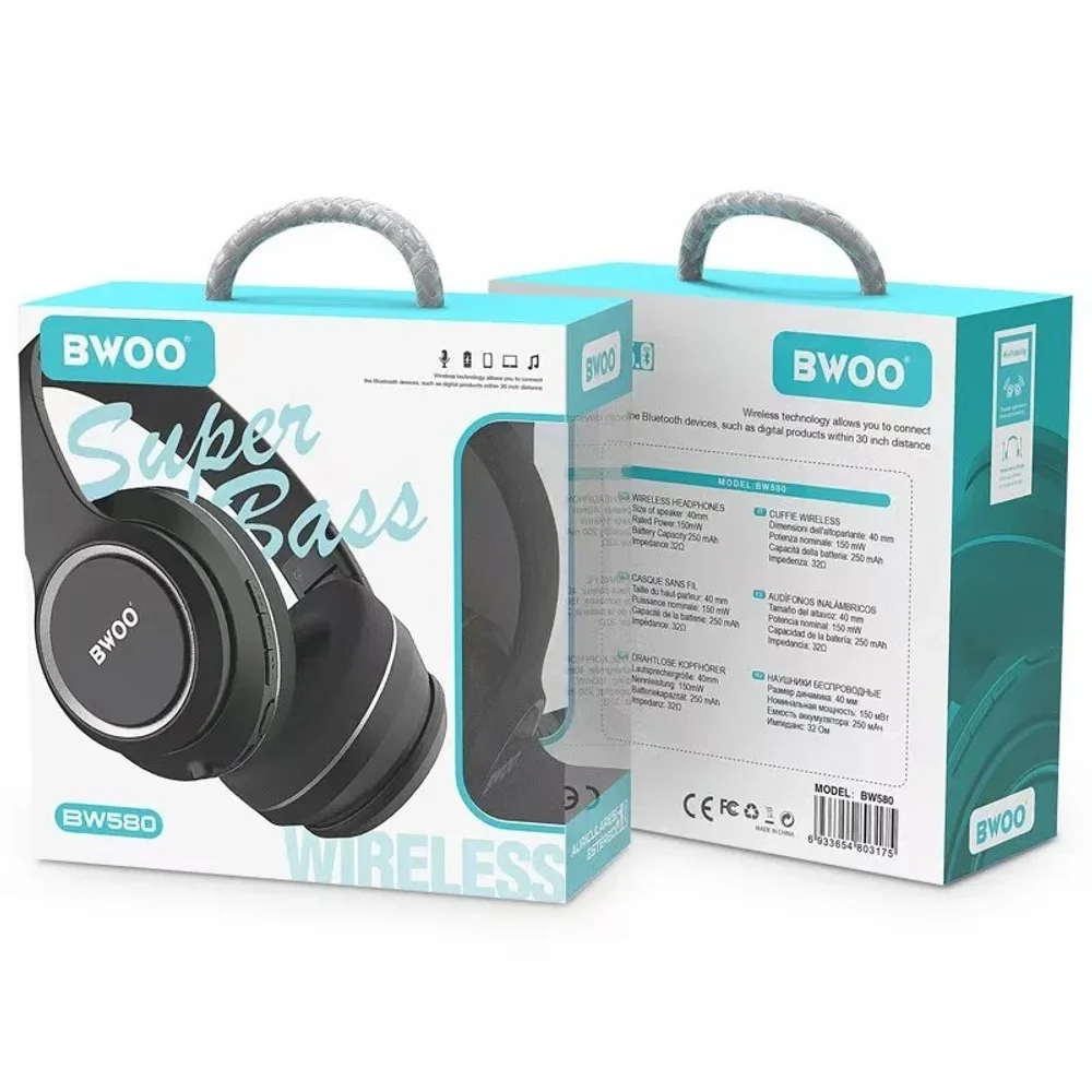 Bwoo Bw580 Wireless Headphones - Electronics & Electrical by Ibni Pvt. Ltd.