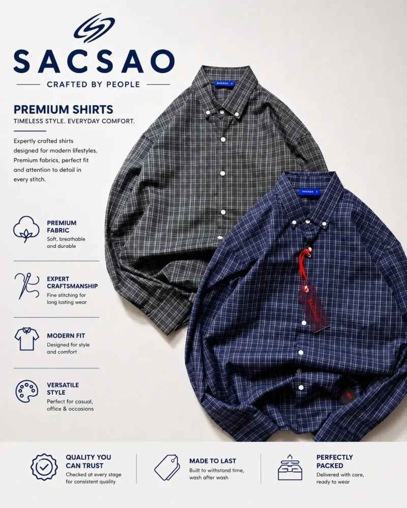 SACSAO Formal Shirts for Men - Textiles & Apparel by Sacsao Clothing