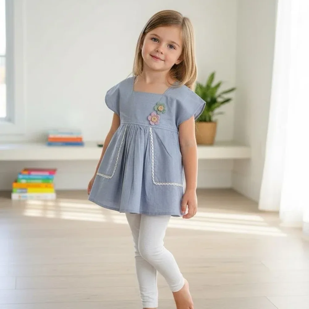 Children's Cotton Viscose Chiffon Georgette Hakoba Apparel - Textiles & Apparel by Shroff Enterprises