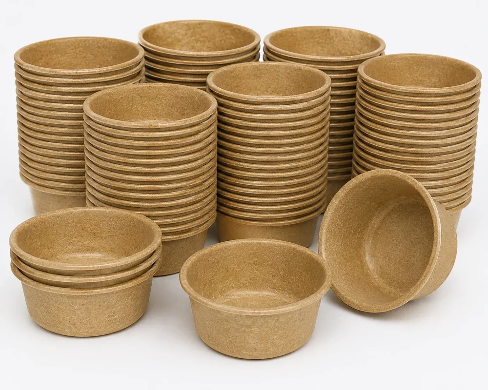 Rice Husk Disposable Bowls - Home & Kitchen by Winmatech Solutions