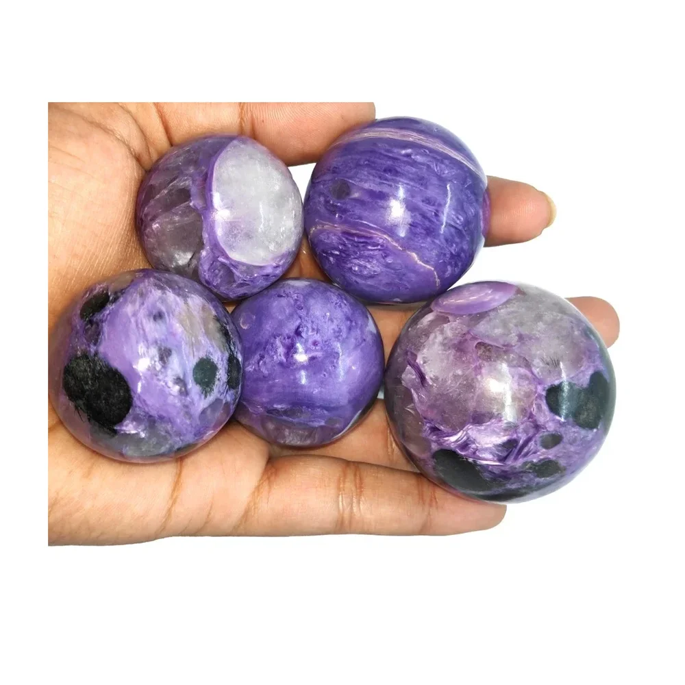 Charolite Gemstone Sphere - Home & Kitchen by Zairish Global