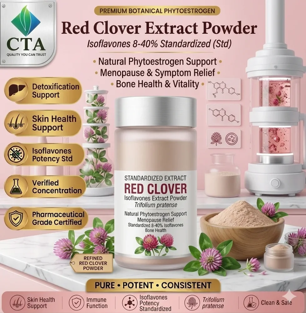 Red Clover Extract Powder 40% Isoflavones - Food & Agriculture by Central Trade Agency Pvt. Ltd.