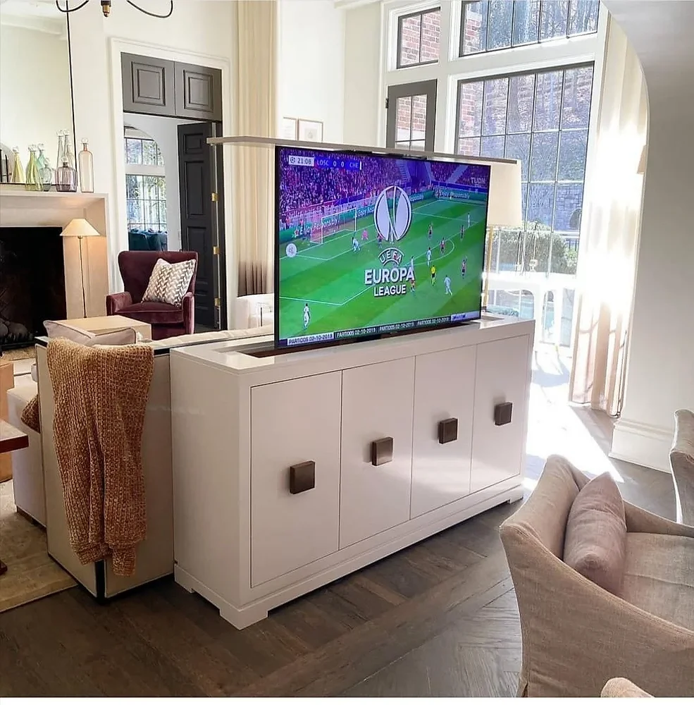 AUDIOVAN Metal TV Lift Cabinet - Furniture & Interiors by Audiovan Tech Mumbai