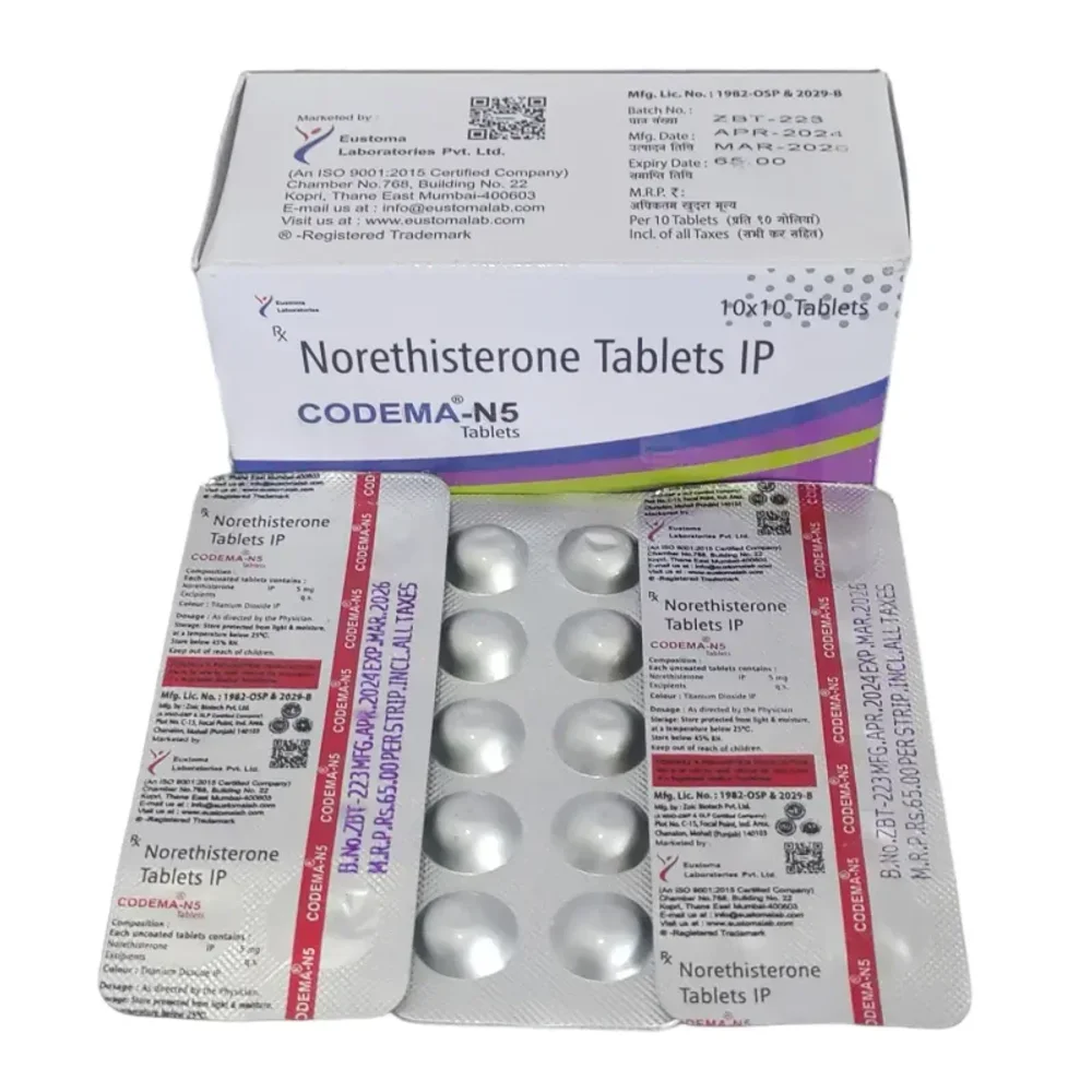 Norethisterone 5mg Tablets - Healthcare & Medical by Eustoma Laboratories Pvt. Ltd.