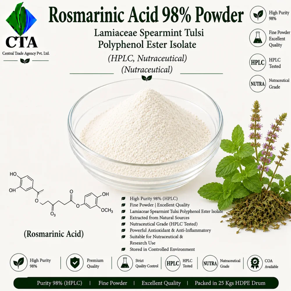 Rosmarinic Acid Powder 90-98% Purity - Chemicals & Raw Materials by Central Trade Agency Pvt. Ltd.