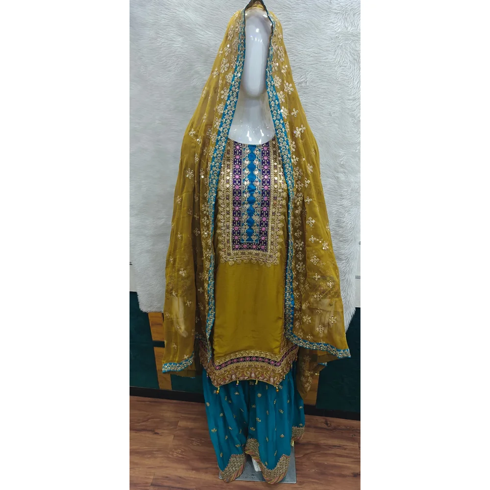 AYZEL Chiffon Thread Embroidered Wedding Dress - Textiles & Apparel by Ayzel Pvt. Ltd.