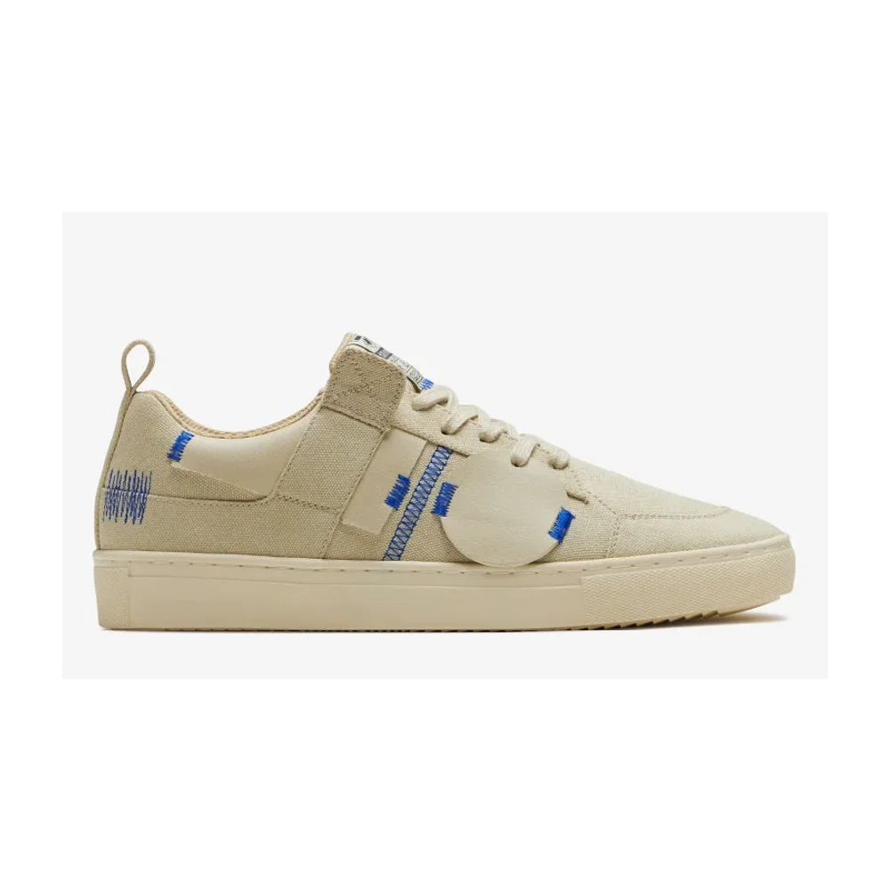 7-10 Beige Canvas Low-Top Sneaker - Footwear, Bags & Leather Goods by Disruptive Fashion Pvt. Ltd.