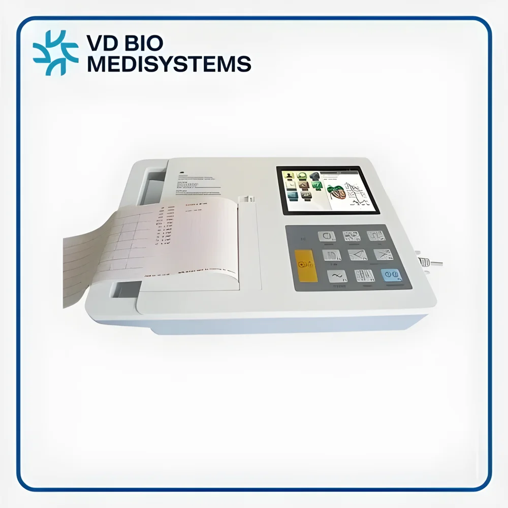 6 Channel Portable ECG Machine with Touchscreen - Healthcare & Medical by VD Bio Medisystems