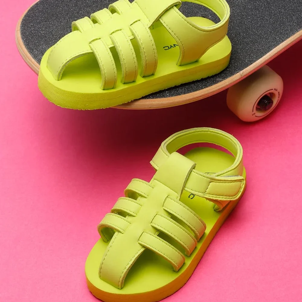 ONYC Tooti Frooti Kids Sandals Lime Green - Footwear, Bags & Leather Goods by Parmar Brothers