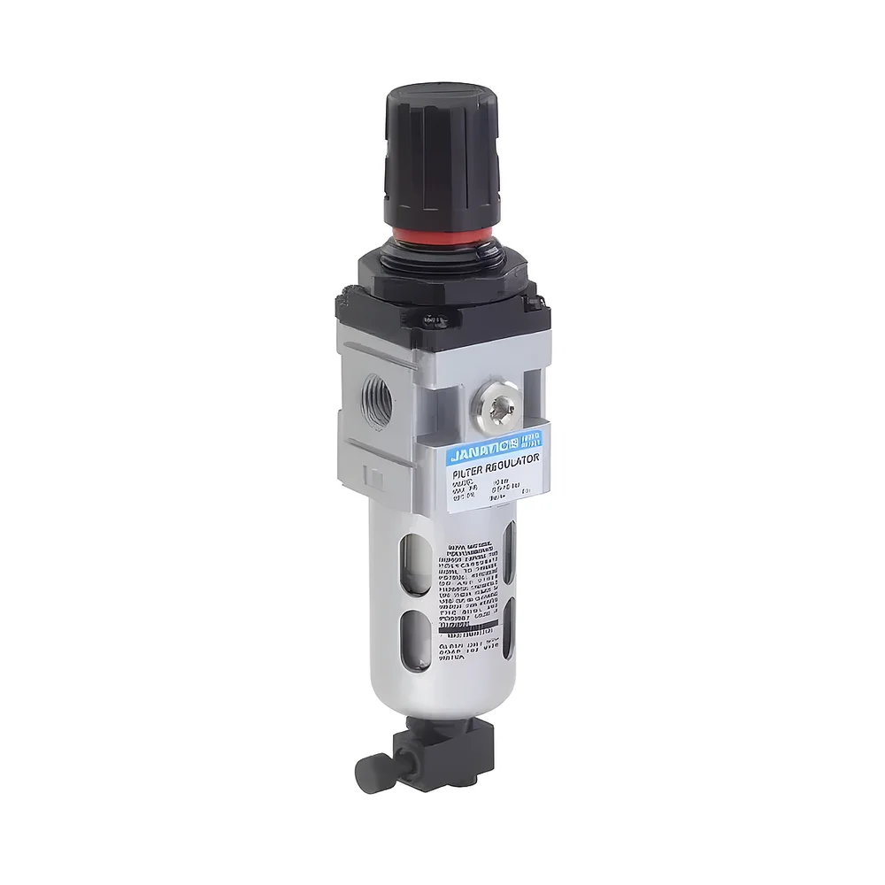 Janatics FRL Unit 6.35mm Port 40 Micron Filter - Machinery & Equipment by Shravan Industrial Solutions