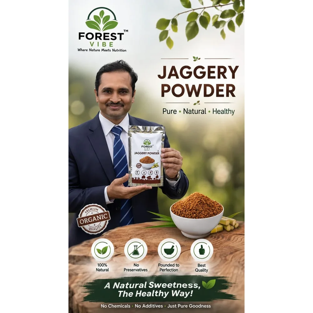 Organic Sugarcane Jaggery Powder - Food & Agriculture by Vedant Agro Foods
