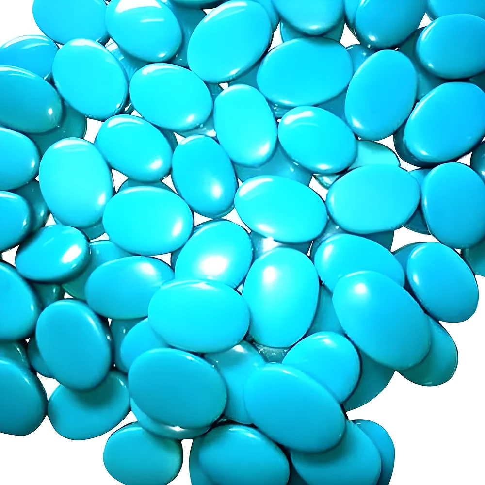 Synthetic Turquoise Batti Stones - Gems & Jewelry by Jaya Jems Impex