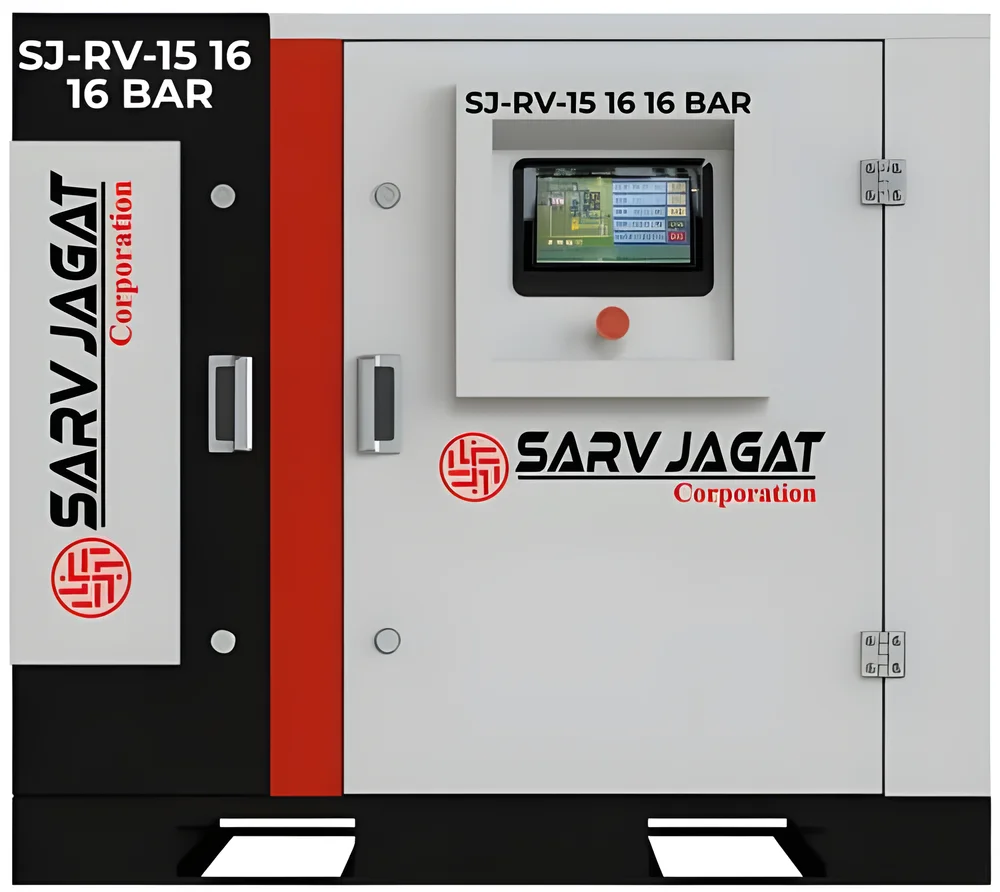 SJ 15 HP Variable Speed Screw Air Compressor - Machinery & Equipment by Sarv Jagat Corp.