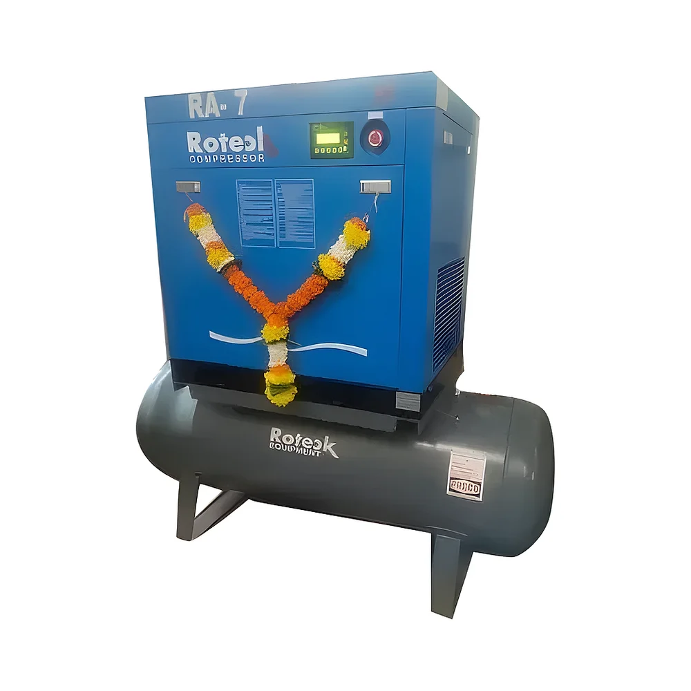 Roteck Screw Air Compressor - Machinery & Equipment by Aarushi Pneumatics