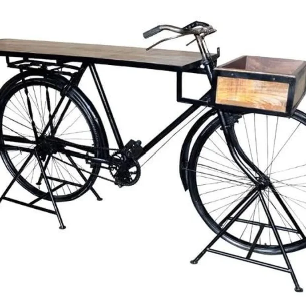 Metal Eclectic Console Table UF 1098 - Furniture & Interiors by Upcycle Furnishing India