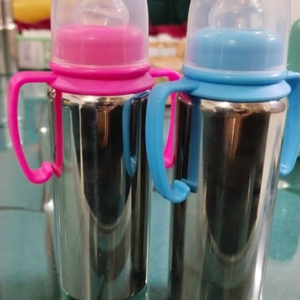 Round Stainless Steel Feeding Bottle SS 304 - Home & Kitchen by Shree Anant International