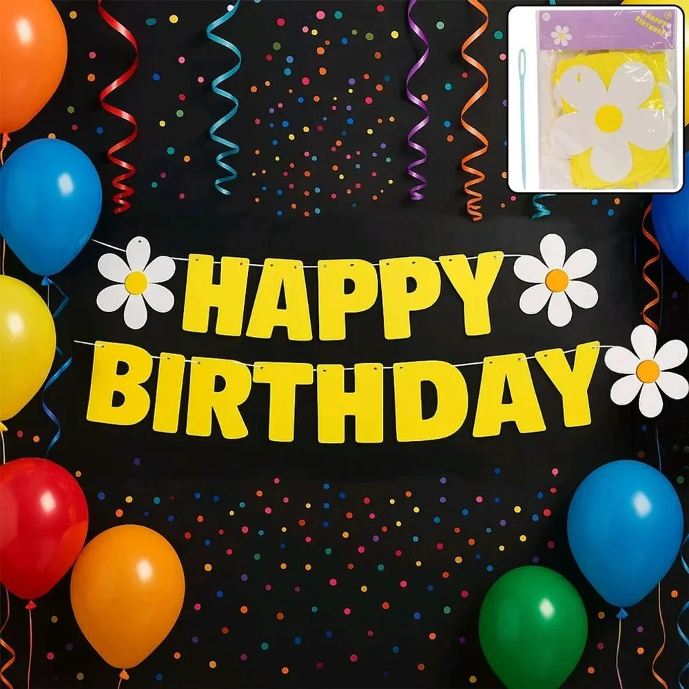 Birthday Party Banners and Buntings Set - Home & Kitchen by BJ Industries and Marketing